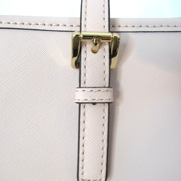 Michael Kors Medium Jet Set Saffiano Leather Top-Zip Multifunction Tote Handbag - Picture 4 of 11